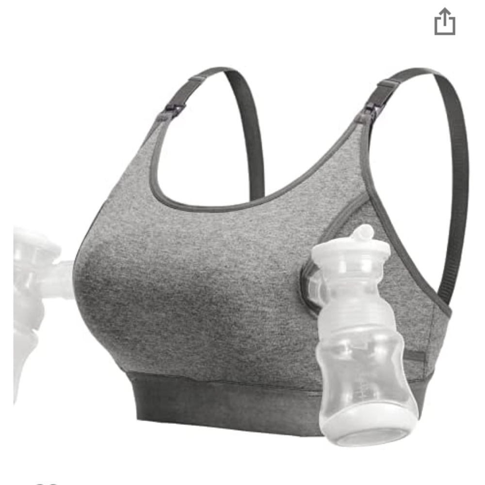 NWT momcozy hands free pumping bra sz L